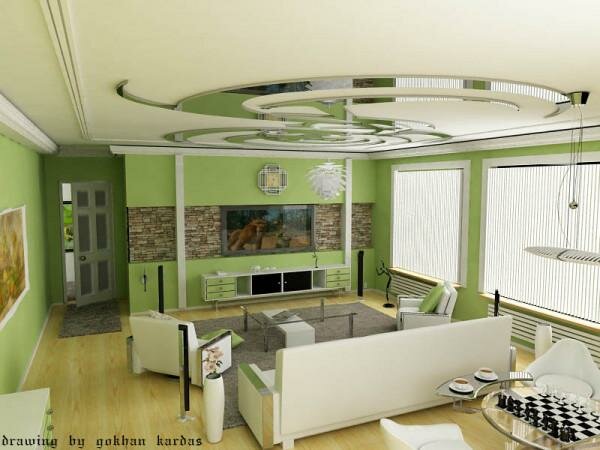 Green Living Room