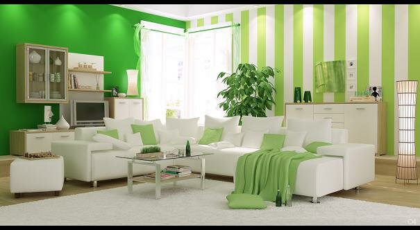 Green Living Room